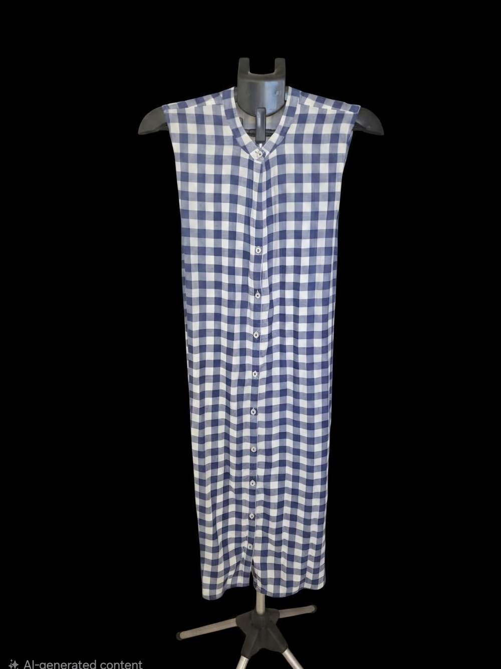 Tommy Bahama Blue and White Gingham Shirt